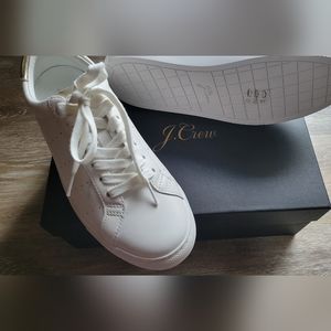 J. CREW WOMENS LEATHER TENNIS SHOES